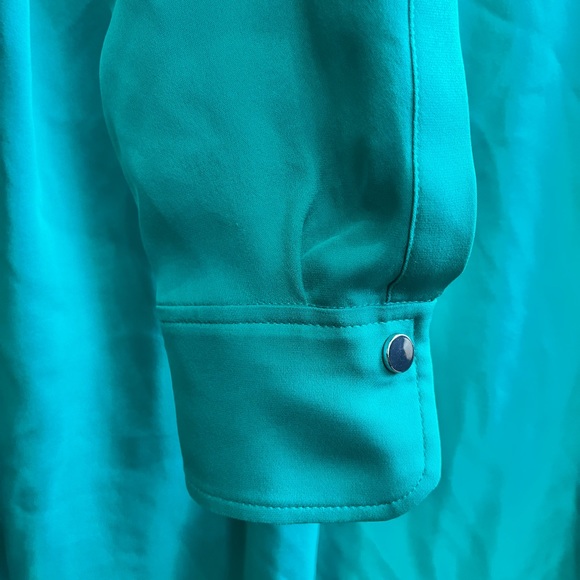 ALC Silk Blouse Long Sleeve Size 2 - Picture 4 of 5